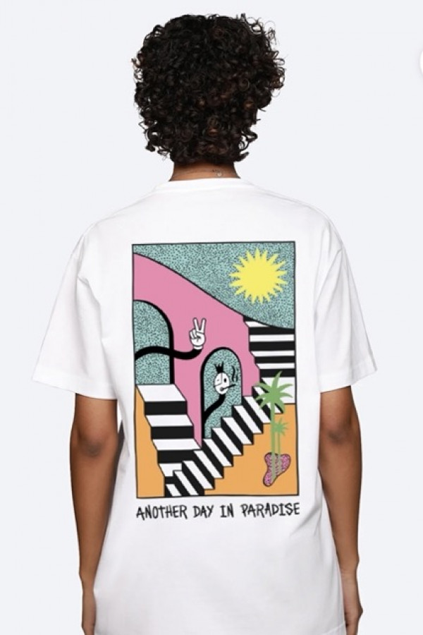 ANOTHER DAY IN PARADISE T-SHIRT - WHITE
